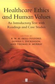 Cover of: Healthcare Ethics and Human Values | 