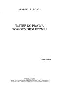 Cover of: Wstęp do prawa pomocy społecznej