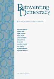 Cover of: Reinventing democracy