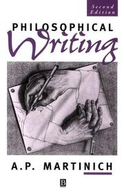 Cover of: Philosophical writing by Aloysius Martinich