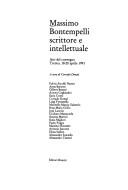 Cover of: Massimo Bontempelli, scrittore e intellettuale: atti del Convegno : Trento, 18-20 aprile 1991