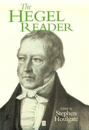 Cover of: The Hegel reader by Georg Wilhelm Friedrich Hegel