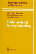 Cover of: Model assisted survey sampling by Carl-Erik Särndal