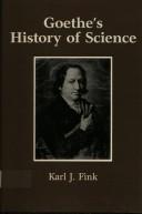 Cover of: Goethe's history of science