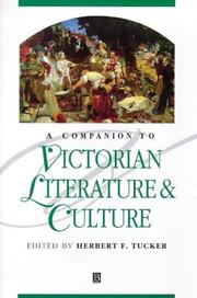 Cover of: A companion to Victorian literature & culture