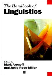 Cover of: The handbook of linguistics by edited by Mark Aronoff and Janie Rees-Miller.