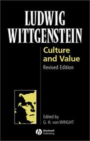 Cover of: Culture and Value by Ludwig Wittgenstein