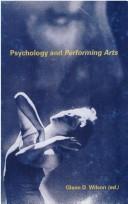 Cover of: Psychology and performing arts
