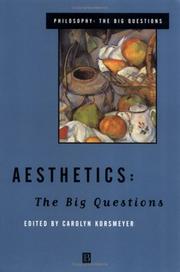 Cover of: Aesthetics by Carolyn Korsmeyer, Carolyn Korsmeyer