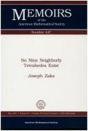 Cover of: No nine neighborly tetrahedra exist