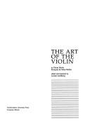 Cover of: The art of the violin