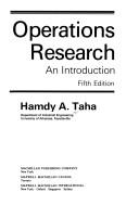 Cover of: Operations research by Hamdy A. Taha, Hamdy A. Taha