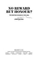 Cover of: No reward but honour?: the British soldier in the 1990s