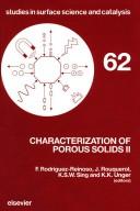Cover of: Characterization of porous solids II | IUPAC Symposium, COPS (2nd 1990 Alicante, Spain)