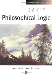 Cover of: Philosophical Logic by Lou Goble