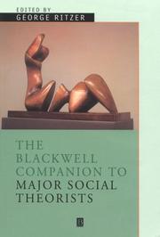 Cover of: The Blackwell companion to major social theorists