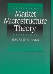 Cover of: Market Microstructure Theory