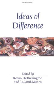Cover of: Ideas of Difference: Social Spaces and the Labour of Division (Sociological Review Monographs)