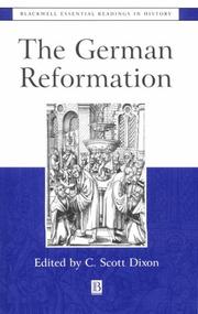 Cover of: The German Reformation: The Essential Readings (Blackwell Essential Readings in History)