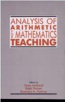 Cover of: Analysis of arithmetic for mathematics teaching