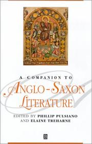 Cover of: A companion to Anglo-Saxon literature by edited by Phillip Pulsiano and Elaine Treharne.