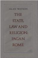 Cover of: The state, law, and religion | Alan Watson
