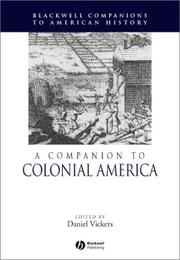 Cover of: A companion to colonial America