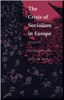 Cover of: The Crisis of socialism in Europe by edited by Christiane Lemke and Gary Marks.