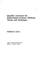Cover of: Quality assurance for information systems by William E. Perry