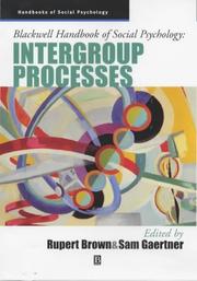 Cover of: Blackwell Handbook of Social Psychology: Intergroup Processes (Blackwell Handbook of Social Psychology)