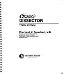 Cover of: Grant's dissector. by Eberhardt K. Sauerland