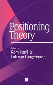 Cover of: Positioning Theory: Moral Contexts of Intentional Action