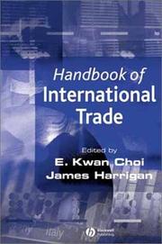 Cover of: Handbook of International Trade (Blackwell Handbooks in Economics) by 