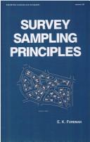 Cover of: Survey sampling principles