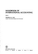 Cover of: Handbook of international accounting