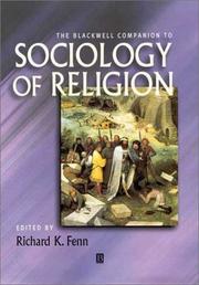 Cover of: Sociology of Religion by Richard K. Fenn