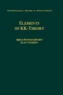 Elements of KK-theory by Kjeld Knudsen Jensen