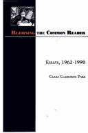 Cover of: Rejoining the common reader: essays, 1962-1990