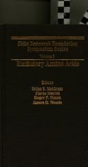 Cover of Excitatory amino acids
