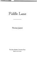 Cover of: Fiddle Lane by Thomas Carper