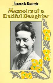 Cover of: Memoirs of a Dutiful Daughter by Simone de Beauvoir