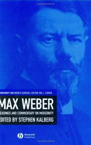 Cover of: Max Weber by Max Kalbeck