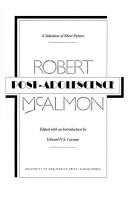 Cover of: Post-adolescence by Robert McAlmon