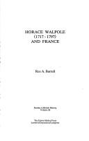 Cover of: Horace Walpole (1717-1797) and France