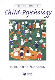 Cover of: Introducing Child Psychology by H. Rudolph Schaffer