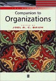 Cover of: The Blackwell Companion to Organizations