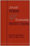Cover of: Social norms and economic institutions