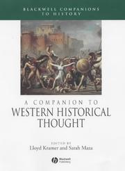 Cover of: A Companion to Western Historical Thought (Blackwell Companions to History) by Sarah Maza