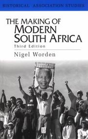 Cover of: The making of modern South Africa by Nigel Worden