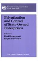 Cover of: Privatization and control of state-owned enterprises